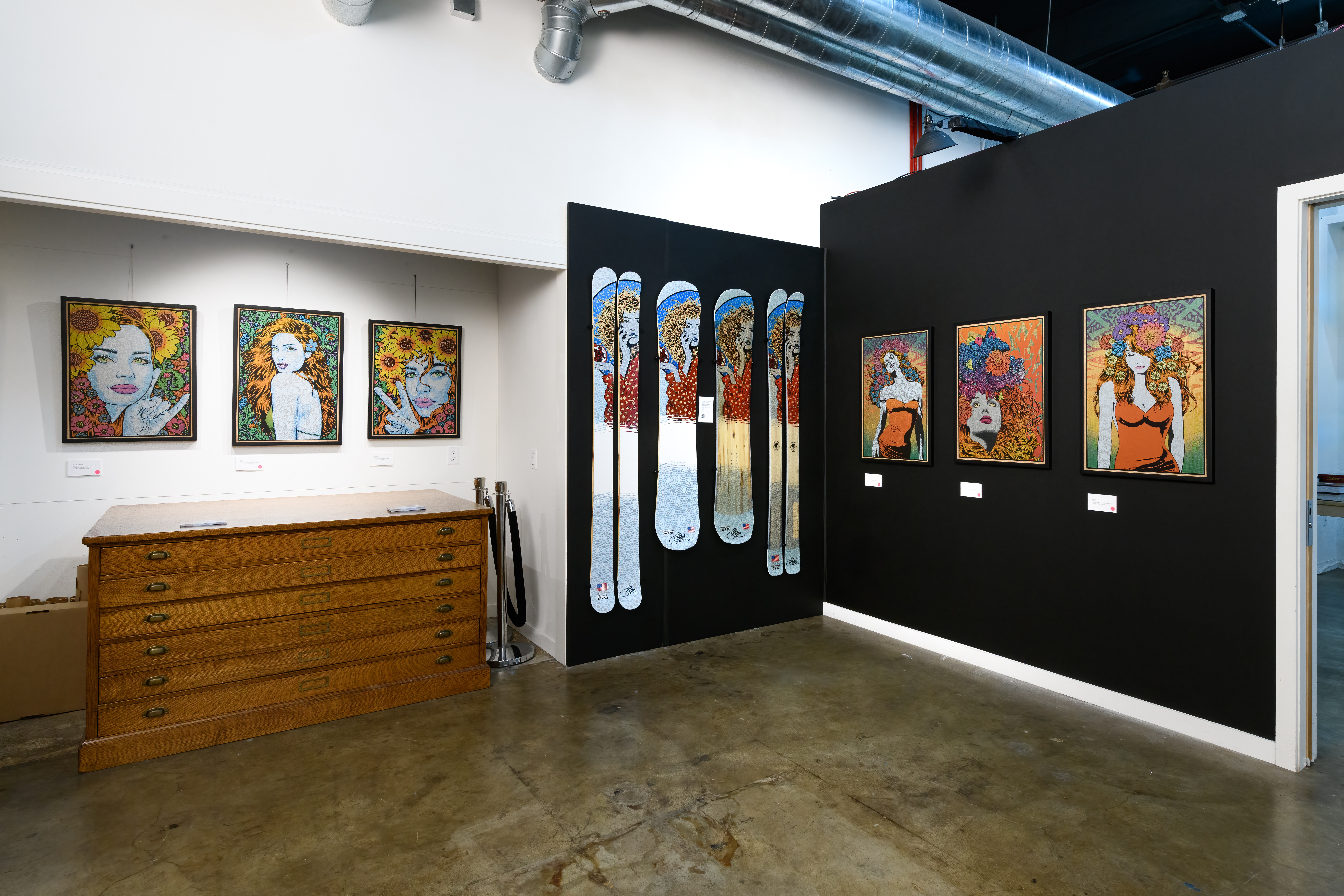 installation image from Chuck Sperry's retrospective 